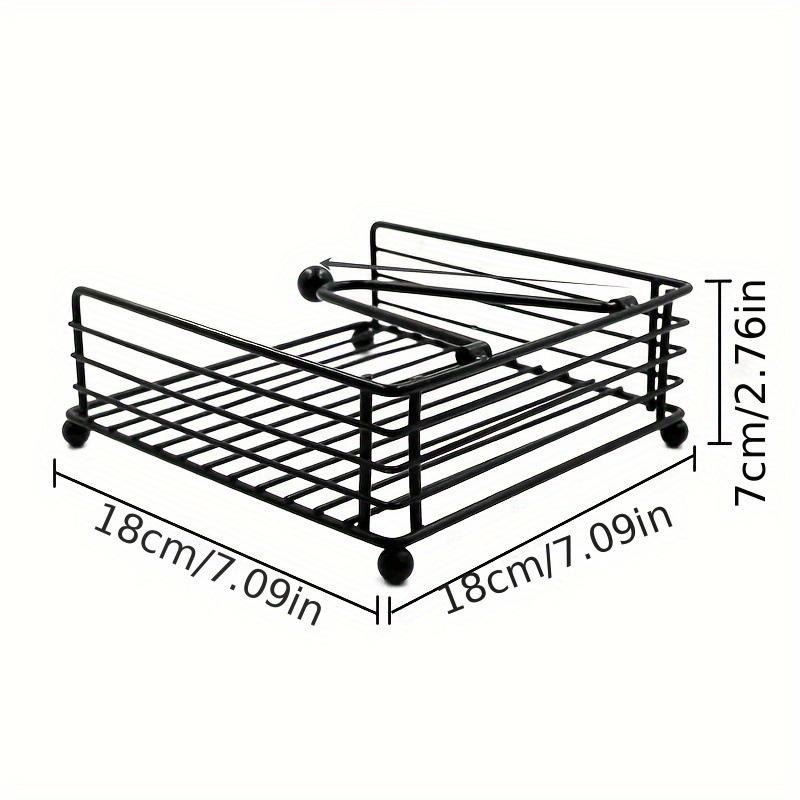 Napkin Holder Flat Napkin Dispenser Square Iron Paper Holder For Kitchen Dining Room Restaurant Decoration