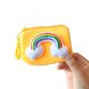 Bag Plush Keychain Rainbow Plush Purse Cartoon Coin Purses Plush Zipper Wallets Plush Card Bag