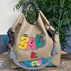 Women's Embroidered Large Capacity Leather Tote - Fashionable, Versatile, Eco-Friendly Handbag