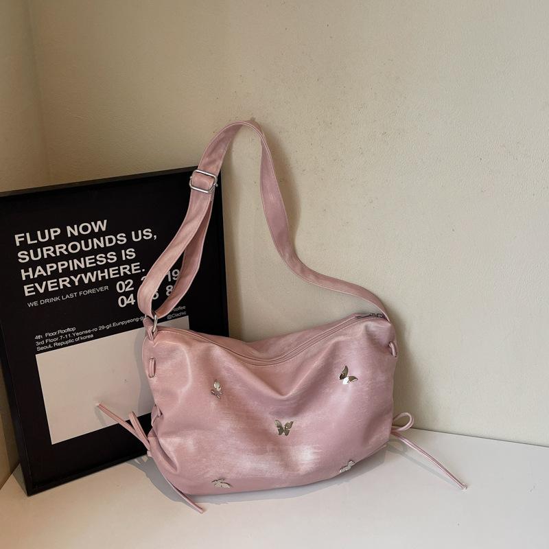Casual commuting large-capacity bag women's new fashionable versatile shoulder messenger bag class tote bag
