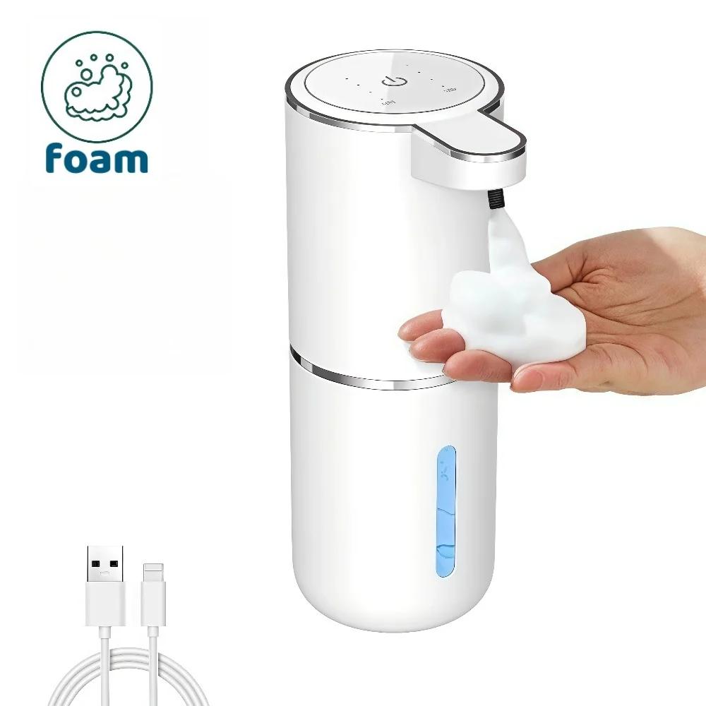 Smart Sensor Soap Dispenser for Kitchen, Automatic Touchless Foam Liquid Dispenser with Rechargeable, Bathroom Sink, Restaurant