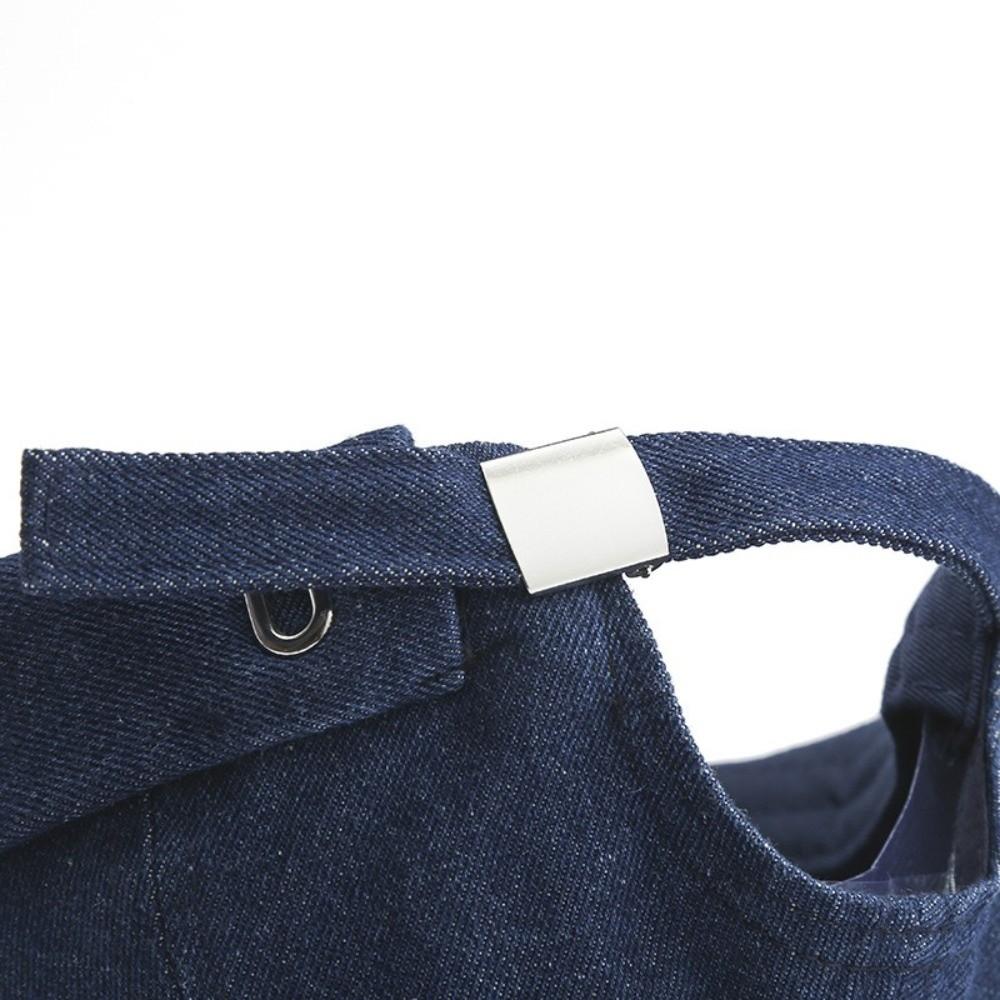 Denim Brimless Hat Dome Bucket Cap Vintage Melon Docker Cap  Unisex