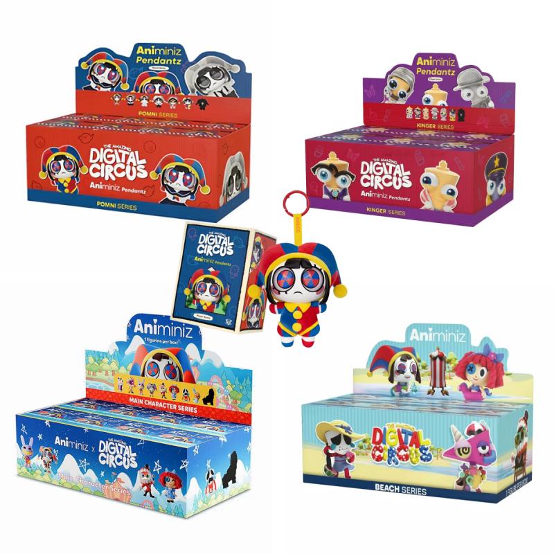 Digital Animiniz Series Collection Blind Box - Pomni Jax Ragatha Gangle Doll Glitch Toy for Birthday Gift