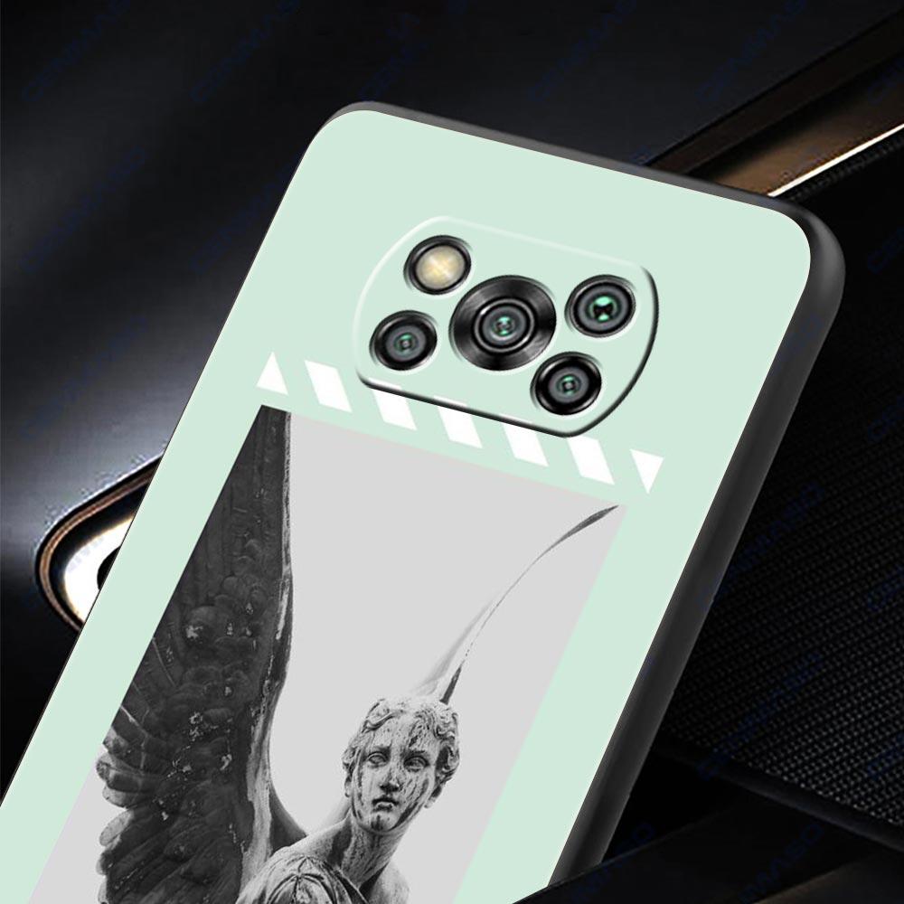 Cartoon Statue Abstract Art Phone Case Cover for Xiaomi Poco F7 Ultra F6 F5 F4 F3 X6 X5 X4 X3 NFC C51 C55 M4 GT Soft TPU Shell