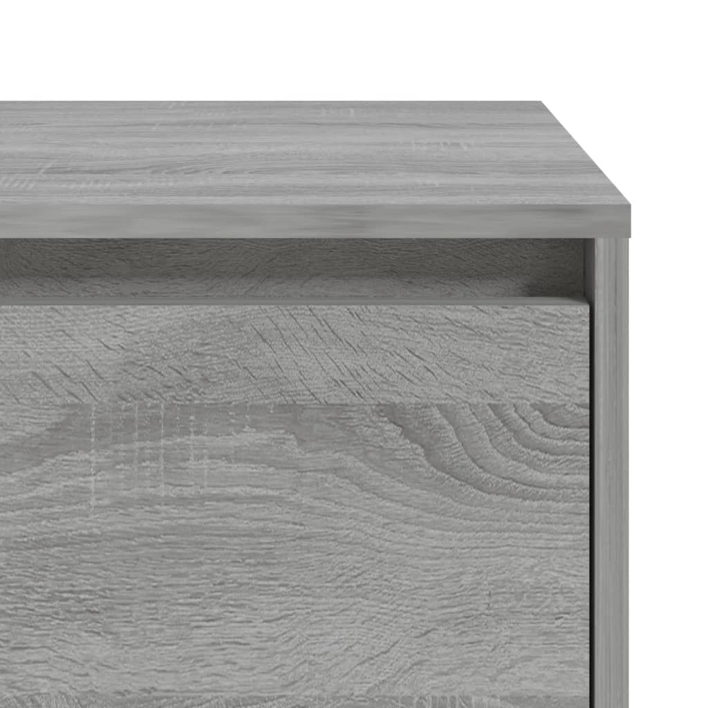 Nightstands 2 pcs Grey Sonoma 45 x 34 x 44.5 cm Particleboard