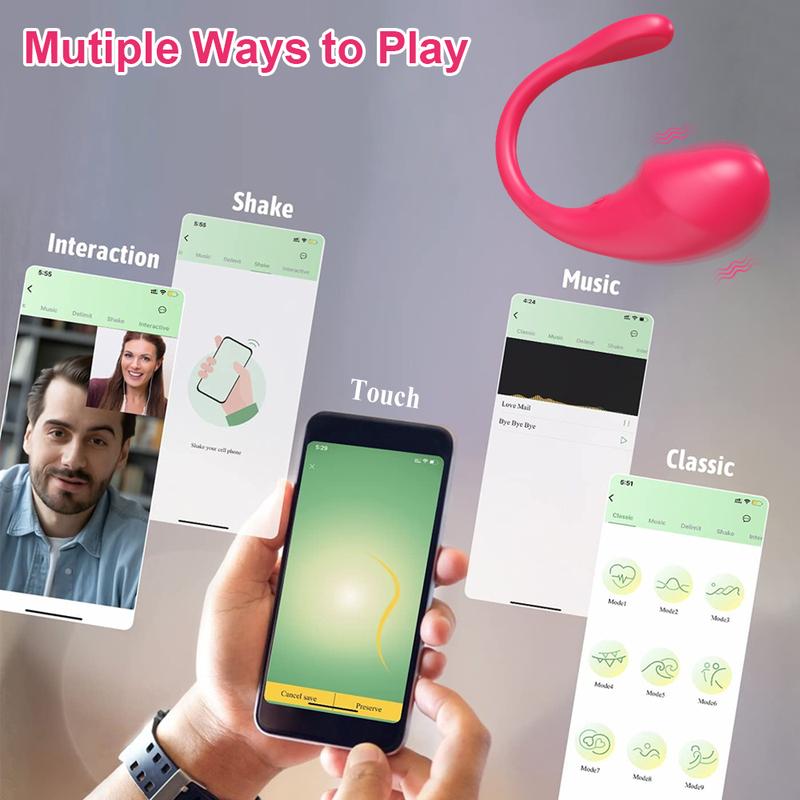 Wireless Bluetooth Vibrator APP Control G Spot Massager Dildo for Women Vibrating Egg Wearable Stimulator Female Adult Sex Toys