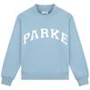 Lente 2026 PARKE Dames Crewneck Katoenen Sweatshirt met Letterprint - Casual Losse Top