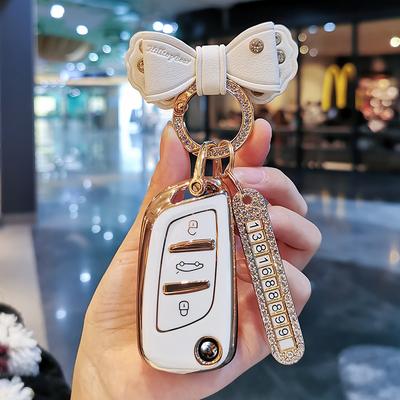 New TPU Car Remote Key Case Cover Protect Shell Bag For Peugeot 3008 308 408 407 5008 For C1 C2 C3 C4 C5 DS3 DS4 DS5 DS6
