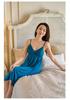 Women's Retro Princess Lace Camisole Dress with Built-in Bra - Spring/Summer Nylon Mesh Pajamas