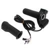One Pair Electric Bike Throttle Handlebar with Big Head Lock Blue Screen 12V To 99V Bike Throttle Grip for Riding