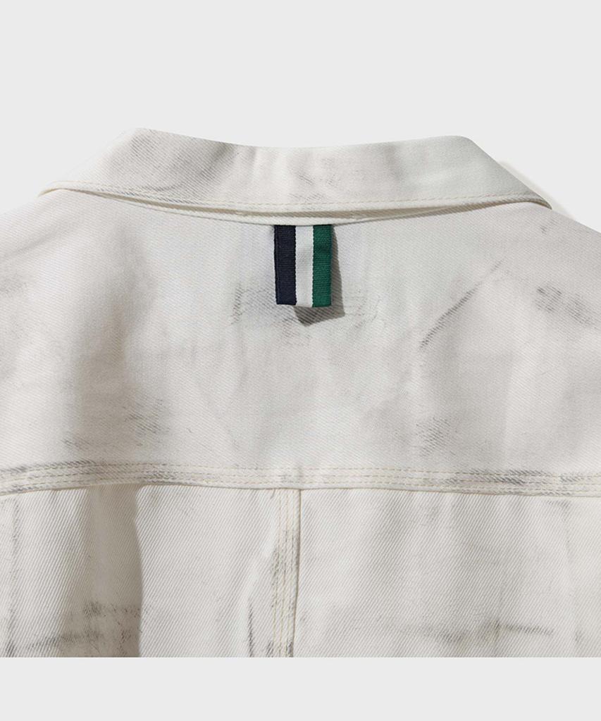 Ffeff Studio Cornmill Dirty Wash Denim Jacket (Ivory)