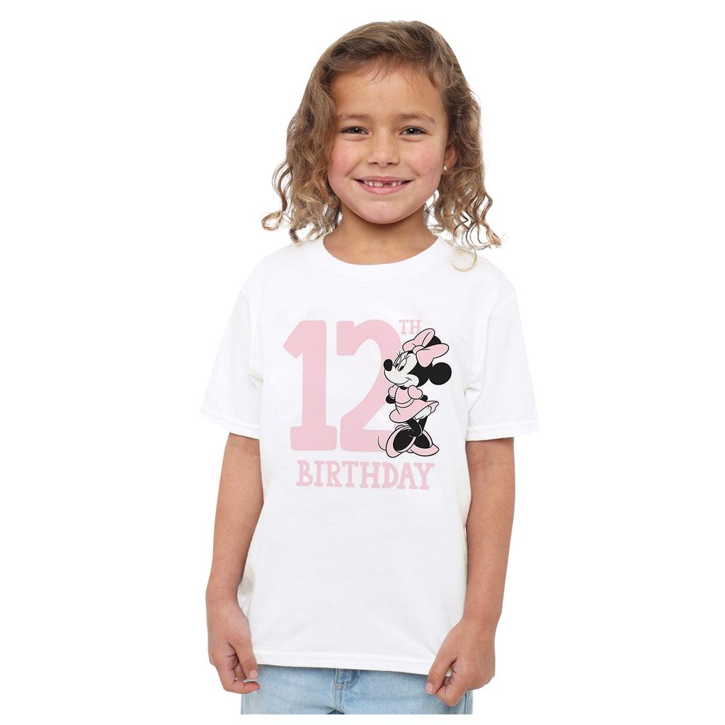 Disney Minnie Mouse 12-års T-skjorte for barn/barn