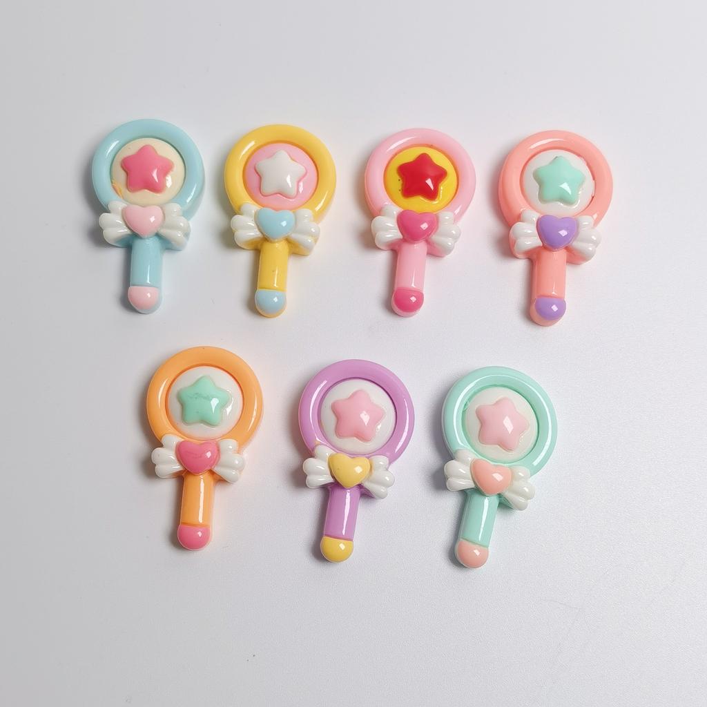 Magic Fairy Magic Wand Flatback Resn Cabochons DIY Ornament Cream Glue Accessories Resin Accessories Jewelry Materials