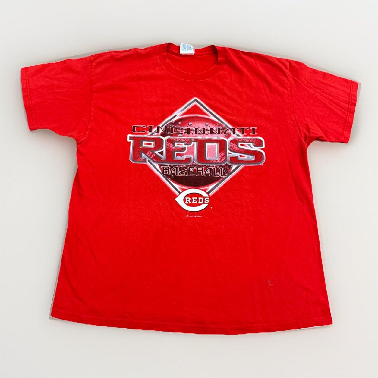 Cincinnati Reds Shirt Mens XXL Dynasty Y2K Vintage Baseball MLB L