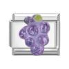 Creative Fruits Series Grape Cherry Lemon Coconut Orange Italian Charm Link Fit 9MM Stainless Steel Jewelry DIY Making Bracelet