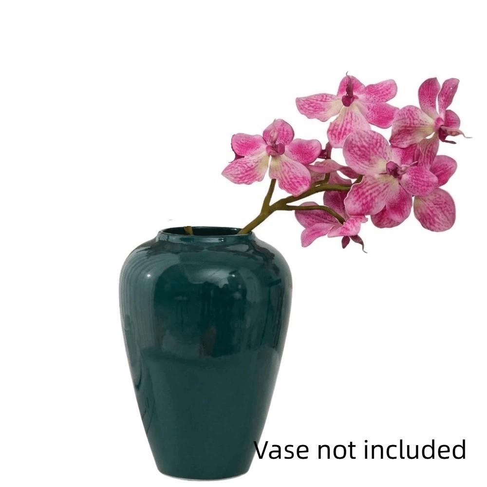7 Heads Artificial Phalaenopsis Orchids Real Touch Handmade Phalaenopsis Branch Decorative Simulation Orchid Flowers