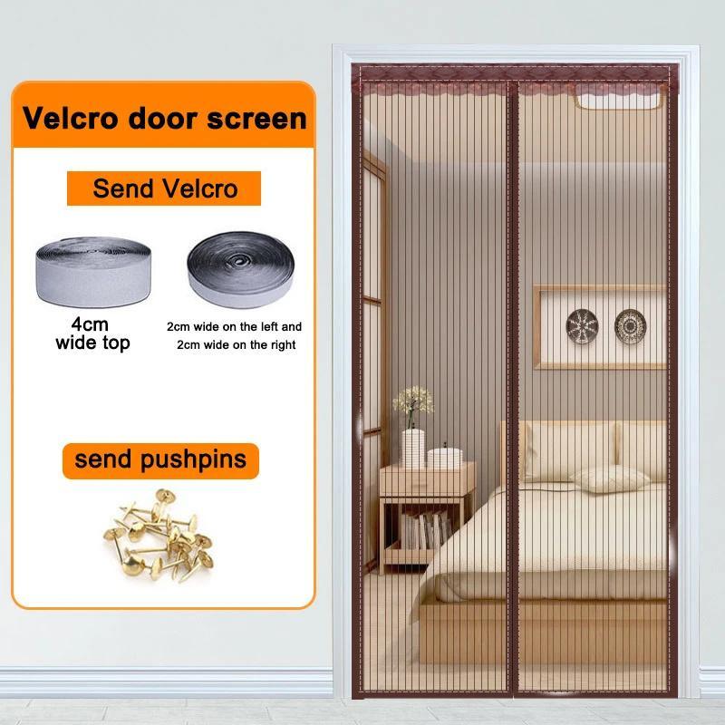 Summe Anti Mosquito Door Curtain Summer Mosquito Net Mosquito Proof Magnetic Door Curtain for Living Room Bedroom Kitchen