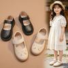 Girls Spring Summer Hollow Out Breathable Soft Sole Princess Shoes Fashion Mary Jane Flats