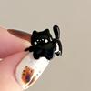 Cartoon Cat Ear Clip  Cute Soft Cute Sweet Girlish Heart Small Delicate No Ear Hole Earrings Fashionable High-Value Jewelry