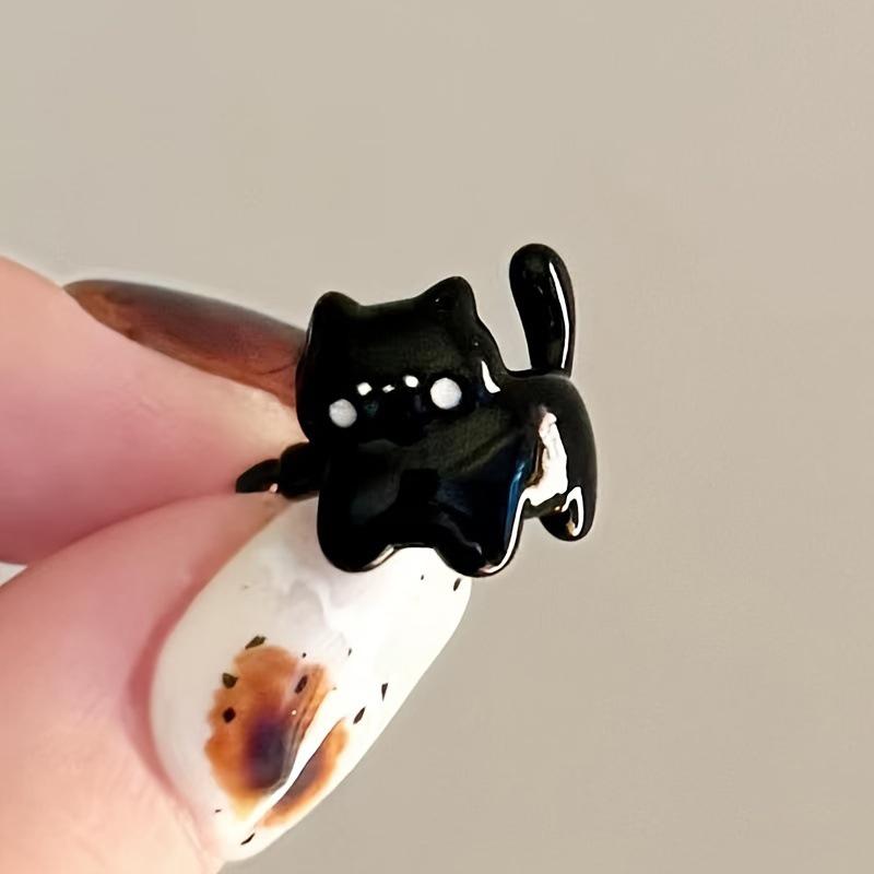 Cartoon Cat Ear Clip  Cute Soft Cute Sweet Girlish Heart Small Delicate No Ear Hole Earrings Fashionable High-Value Jewelry