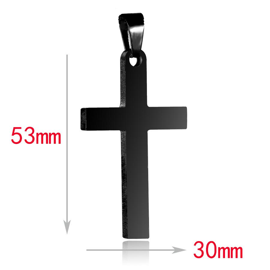 Gold Electroplated Stainless Steel Cross Necklace for Men and Women - Trendy European & American Fashion Accessory