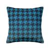 Nordic Fall Vibrant Houndstooth Pattern Cushion Cover Velvet Elegant Dogstooth Style Throw Pillow Case Decoration