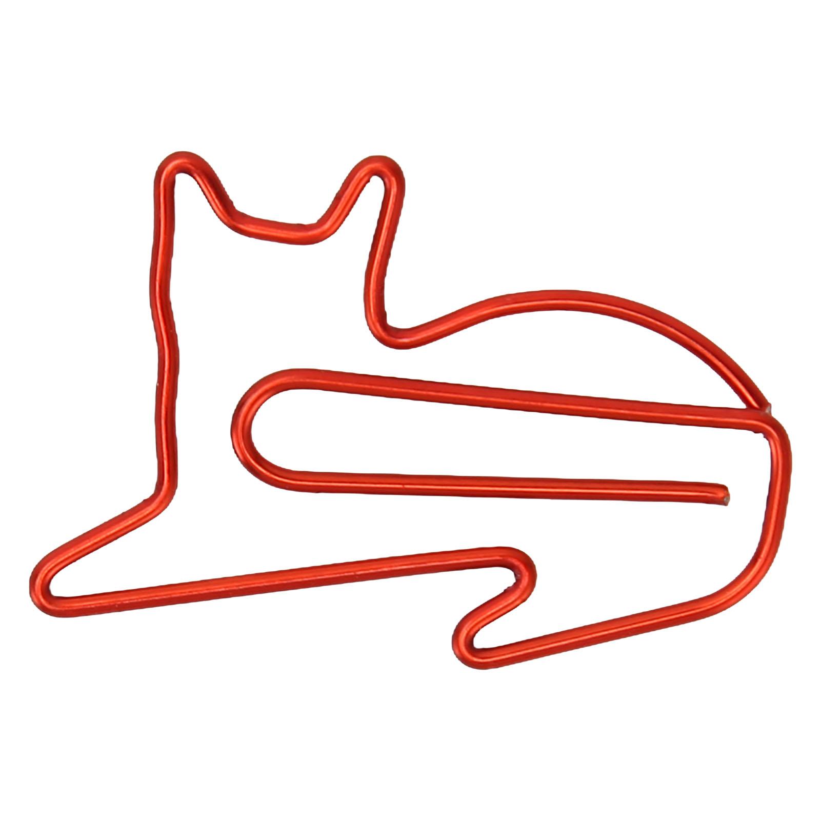 

100 ШТ. Скрепки для бумаги Милый внешний вид Нескользящие Устойчивые к ржавчине Процесс гальванического покрытия Стойкие к выцветанию Портативные