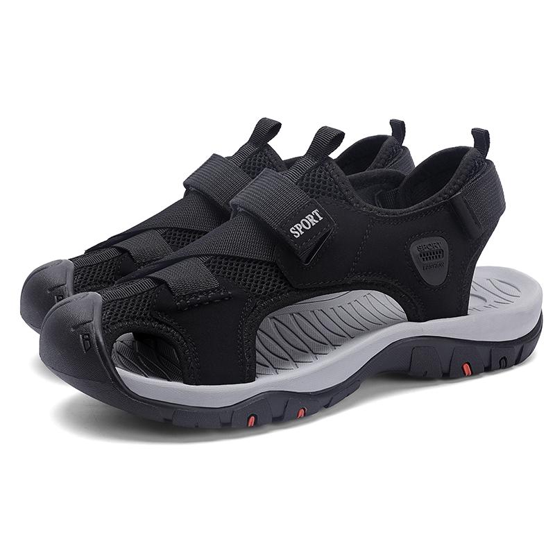 

Большие размеры 38-46, летние модные классные мужские сандалии, повседневная дизайнерская пляжная обувь, высококачественные туфли для вождения для мальчиков, бесплатная доставка 46 чёрный