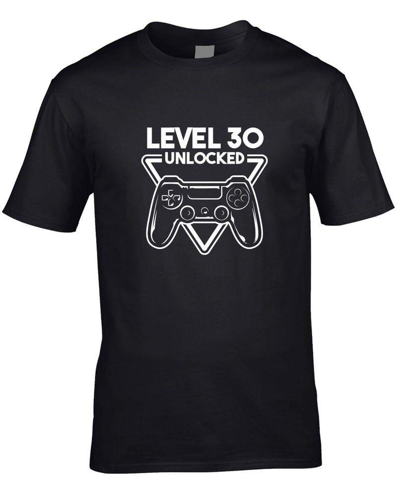 30th Birthday Gamer Men s T-Shirt 2020 Level Console Games Gift Thirty PC Unisex T-Shirt S