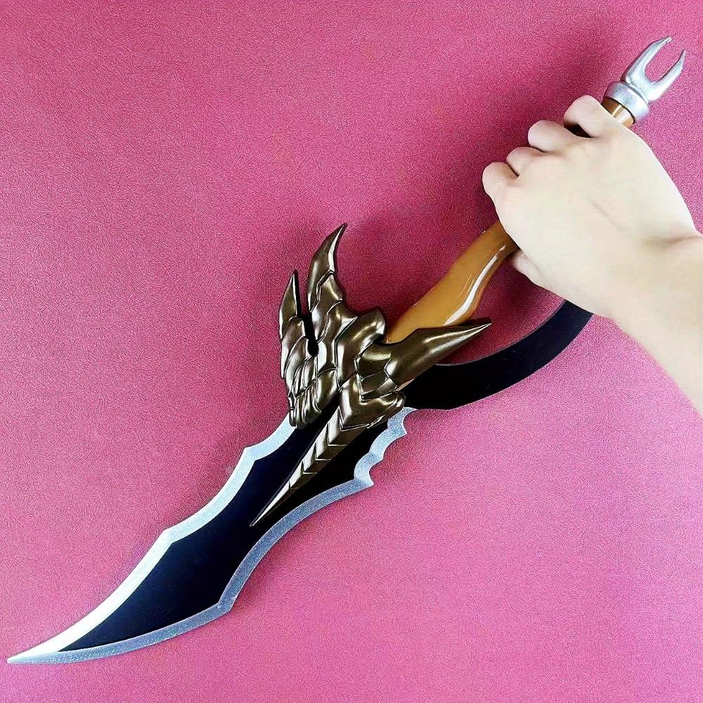 24inch Solo Leveling Katana Mizushino Shun Sword Anime Ninja Knife Wooden Real Japanese Katana Samurai Sabre Cosplay Prop Toy