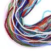 3/4/6/8/10mm Multicolor Crystal Glass Faceted Beads Rondelle Spacer Flat Abacus Bead For Jewelry Making DIY Necklace Accessories