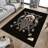 1PC Viking Skull Non-Slip Floor Carpet, Suitable for Office, Bedroomand Playrooms. It Can Also Be Used As a Sofa Footrest cover-T96