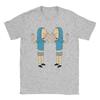 Men Women Double Cornholio Beavis and Butthead T Shirt  Pure Cotton Clothing Novelty Short Sleeve Crewneck Tees