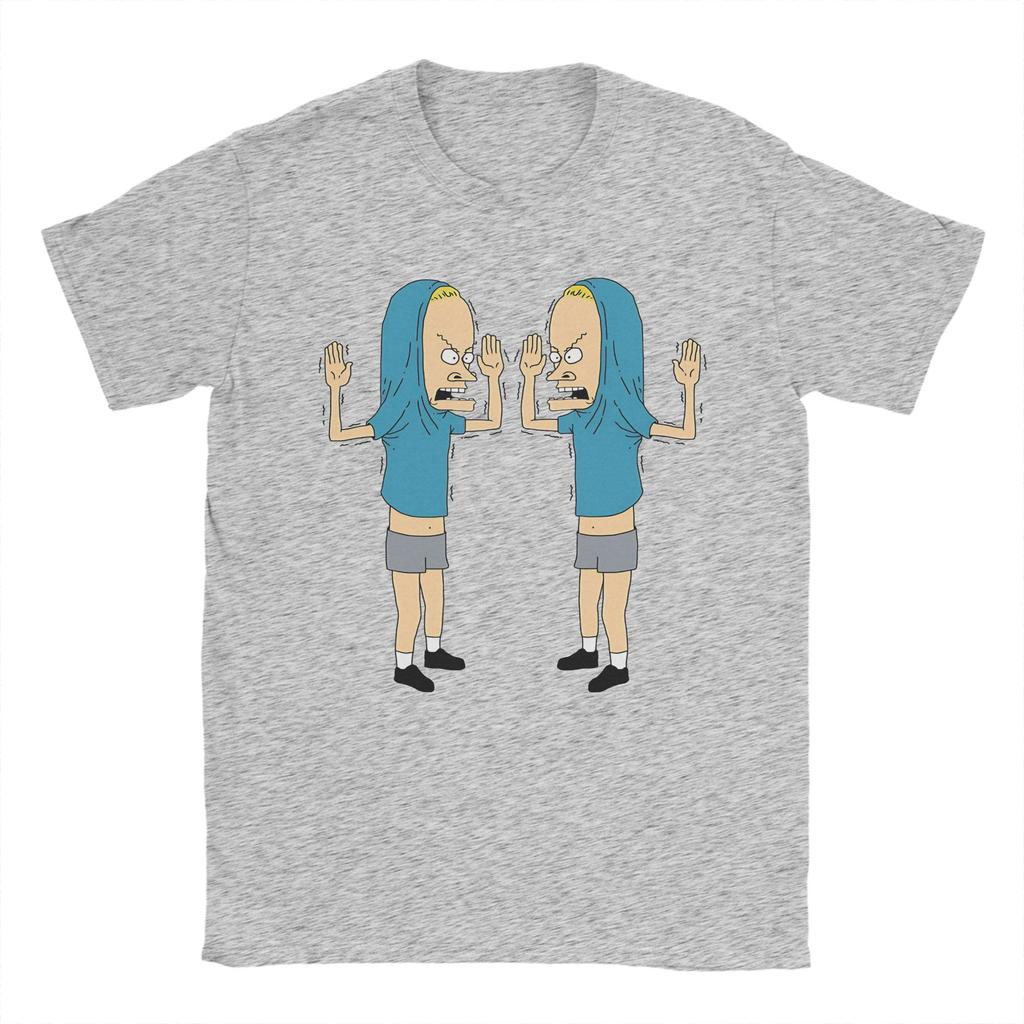 Men Women Double Cornholio Beavis and Butthead T Shirt Pure Cotton Clothing Novelty Short Sleeve Crewneck Tees
