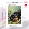 Rottweiler and grassland Pattern  3pcs 100% Round Full Drill 5D DIY Diamond Painting Embroidery Cross Stitch Rhinestone Décor
