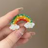 Cartoon Cloud Rainbow Brooch - Women's High-end, Premium, Luxurious, Limited-edition Crystal Pin Brooch for Accessories