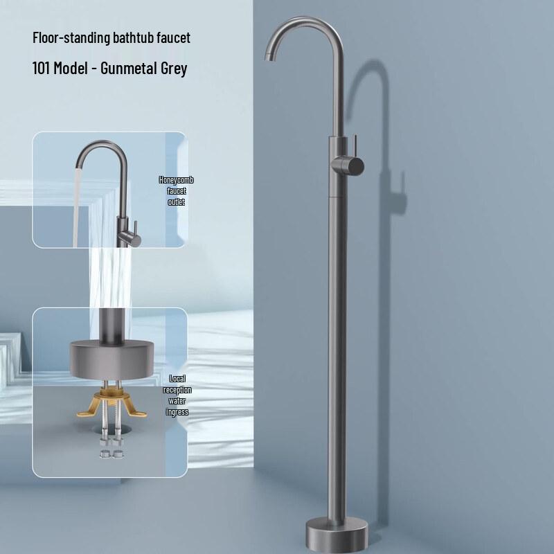 

Yuzhuxun HC Floor-Standing Bathtub Faucet with Handheld Shower