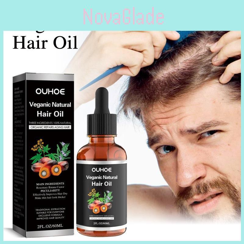 Ouhoe Nourishing Hair Oil For Strong And Resilient Hair With Thickening Essence 60ml