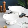 Heatable Insulated Plate Restaurant Main Dish Plate Japanese Ceramic Shouxi Barbecue Plate Creative Home Kitchen Steak Tableware