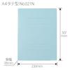 Plus Flat File Resin Binding A4 Vertical Royal Blue 10 Books NO.021N 78-031ÁE0