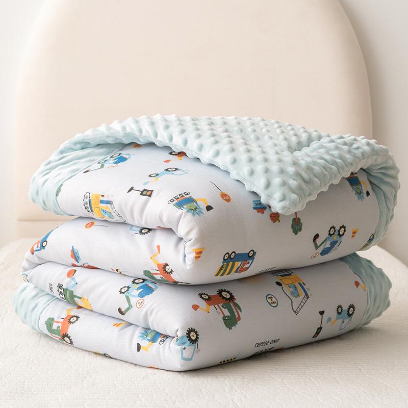 Class A Children's Cotton Double-Layer Gauze Quilt - All Seasons Soybean Core