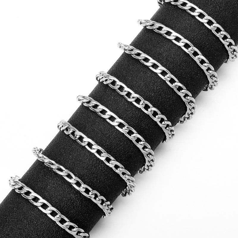 5Yards/Roll Aluminum NK Link Chains Gold Silver Color O-Shaped Twist Chain for DIY Jewelry Bracelet Bag Garment Making Supplies