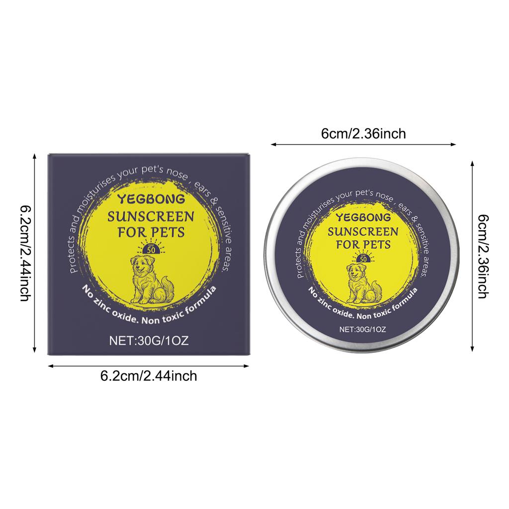 30g Sun Protection Balm for Pets SPF50 Sunblock Cream Dog Paw Balm Protect from Harmful UV Rays