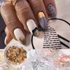 12 Grid Nail Art Ultra-thin Gold Silver Tin Foil 3D Glitter DIY Nail Art UV Gel Polish Nail Decoration Tool Nail Art Foil