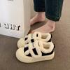 Women’s Velvet Canvas Height-Boosting Velcro Shoes for Autumn/Winter – Thick Sole & Warm Design