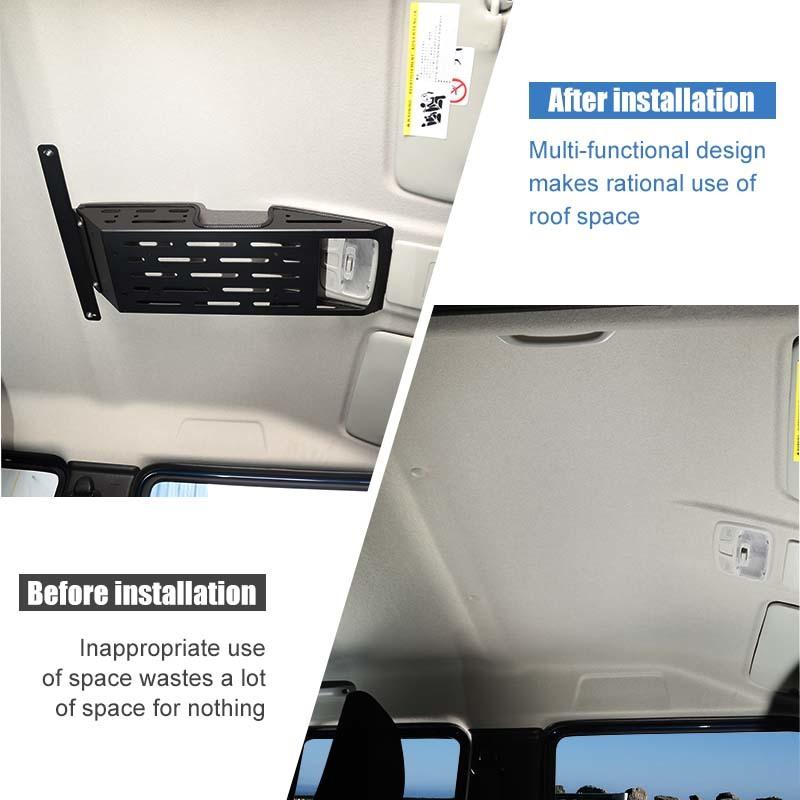 Top Roof Rack Luggage Storage Carrier Shelf For Suzuki Jimny 2019 Up 4-Door Version Interior Accessories ( Aluminium Alloy)