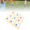 Large XO Outdoor Game Nylon XO Board Toss Yard Game with X and O Bn Bags Drawstring Bag for Kids Backyard Lawn Camping Games
