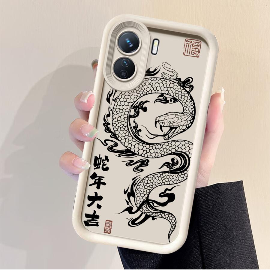 

Phone Case for Xiaomi Redmi Note 14 11 12 13 Pro Plus 10Pro 11Pro 11S 12S 12Pro Soft Cover Shell Black Dragon Snake Redmi Note10Pro