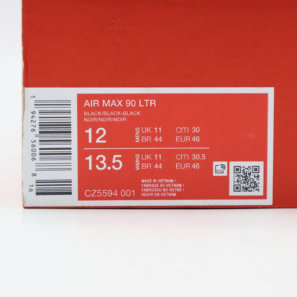 CZ5594-001 Nike Air Max 90 Leather "Triple Black" (Men's)