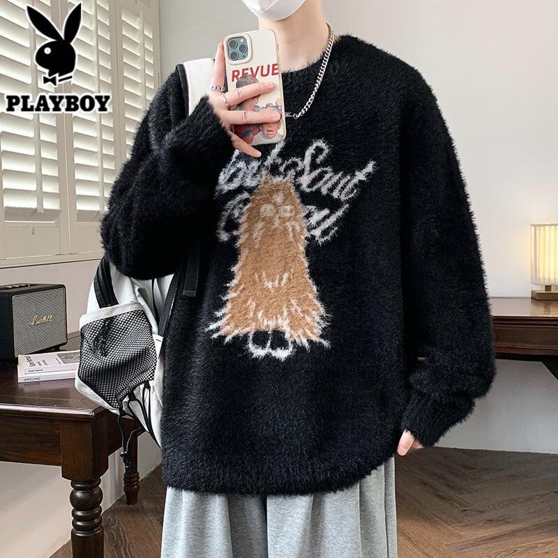 PLAYBOY Унисекс Модный Вязаный Свитер M
